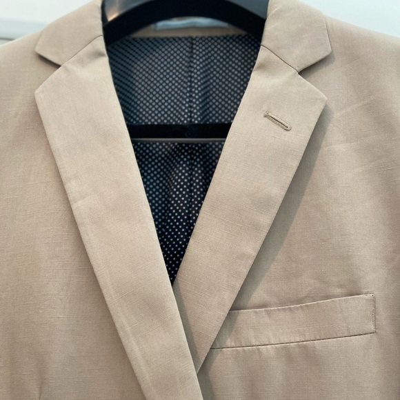 SAND Men’s Jacket Summer Weight Tan Camel Cotton/Linen 48 - Picture 2 of 12